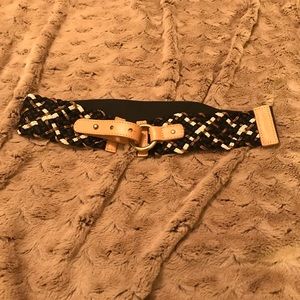 Elastic high waisted knit belt